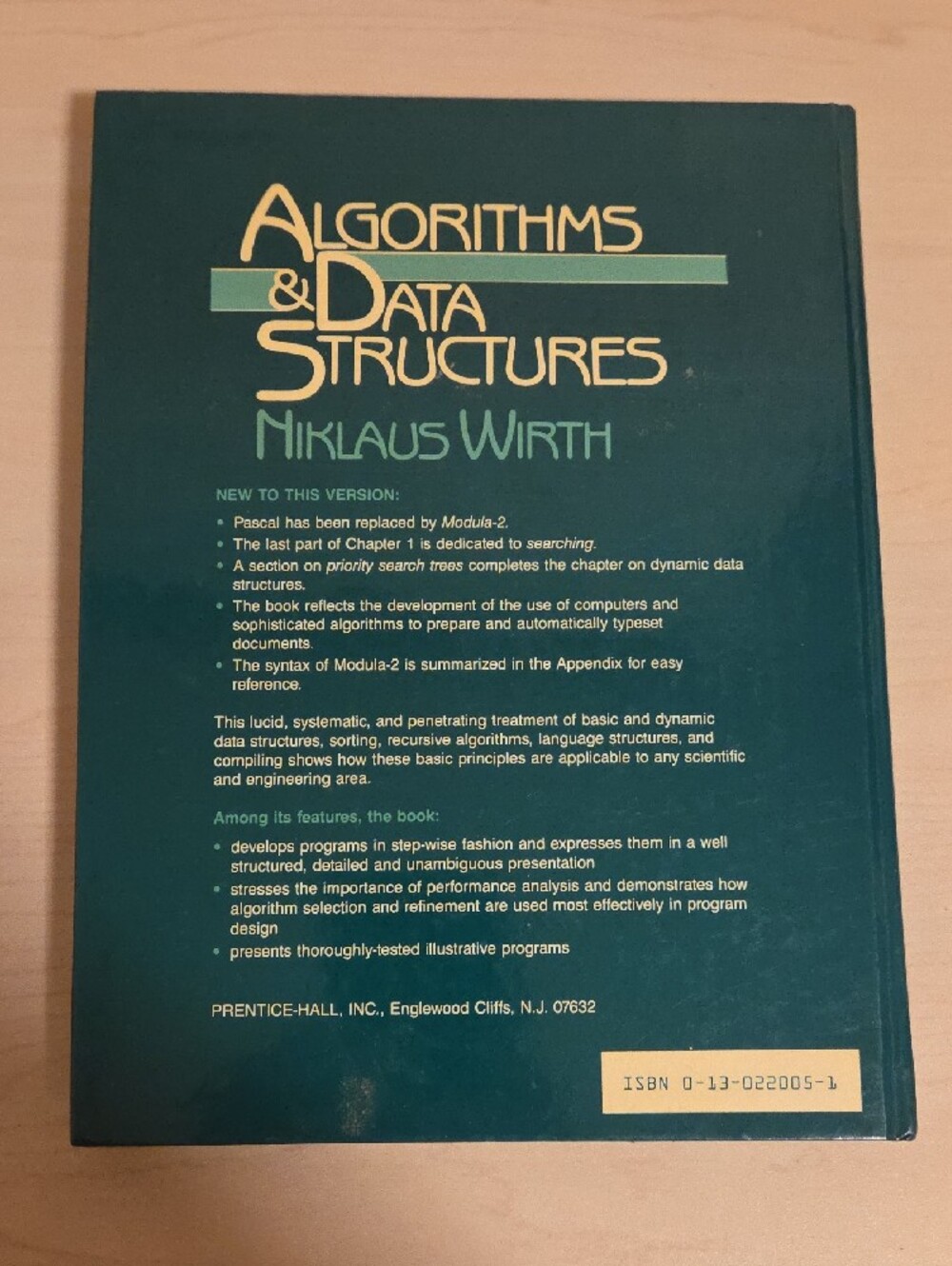 Algorithms & Data Structures by Niklaus Wirth - Picture 2 of 2